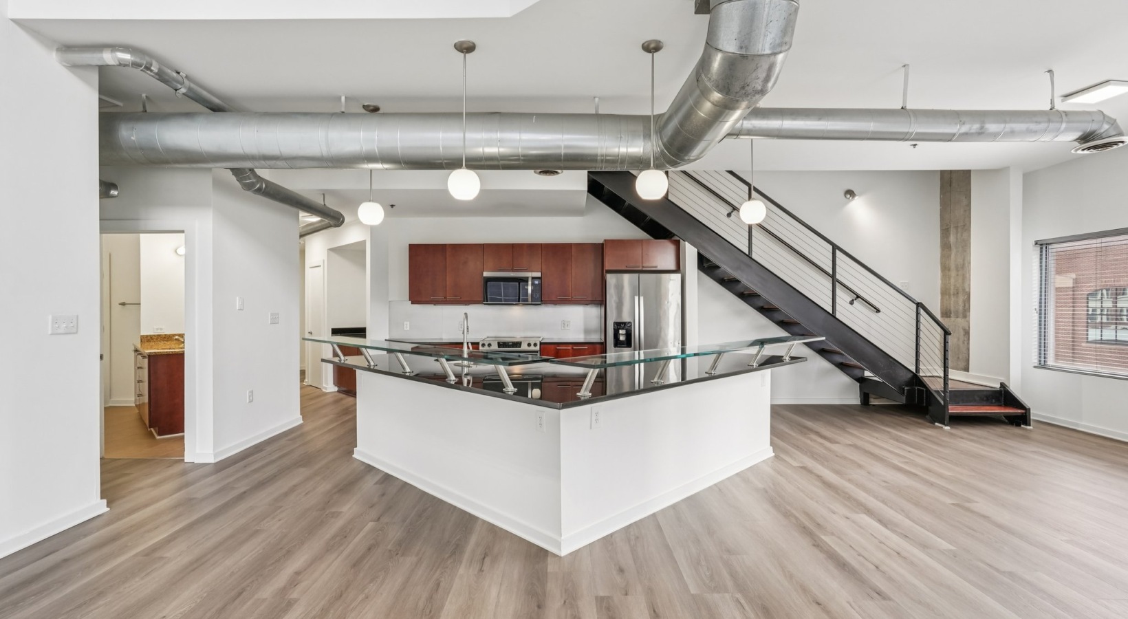 kitchen with ample counter-space and modern appliances